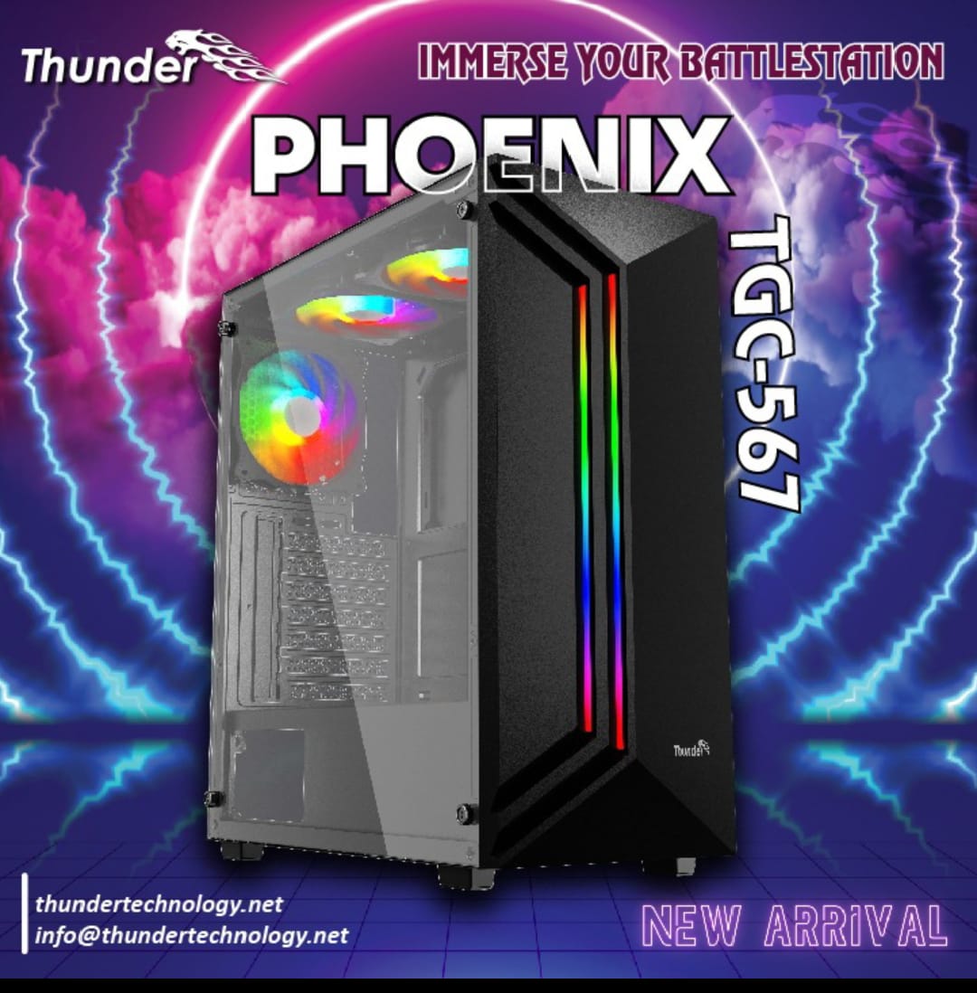 Thunder Casing Phoenix TGC 567 3 RGB Fans Thunder Casing Phoenix TGC 567 3 RGB Fans